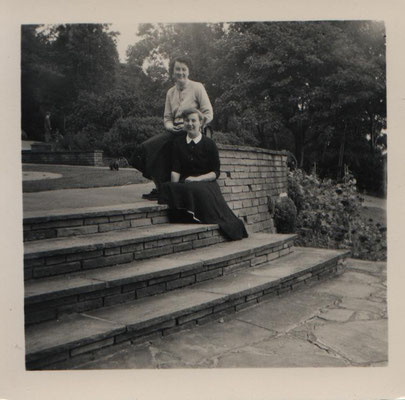 1948 Joan with Pam Reed in the south of France