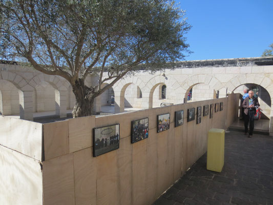 Damage from 2015 arson attack by Jewish extremists