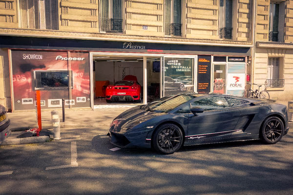 Pose surteintage vitres sur Ferrari 430