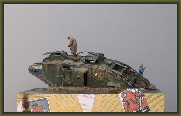 "Cannibals" British Mk. V Tank 'Hermaphrodite' Diorama 1:35
