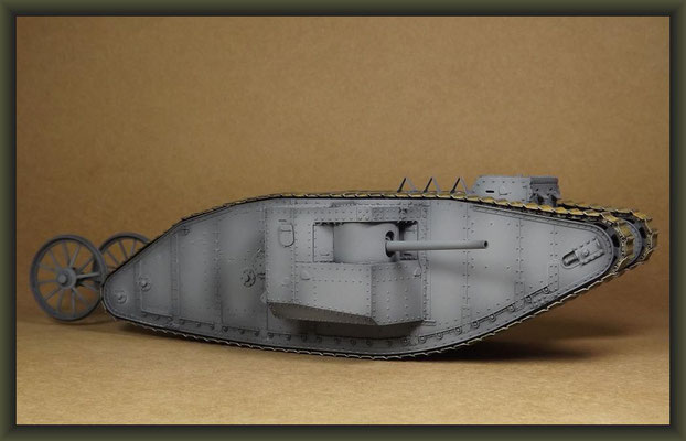 British Mk I 'Male' Tank, Diorama 1/35, Stage 13