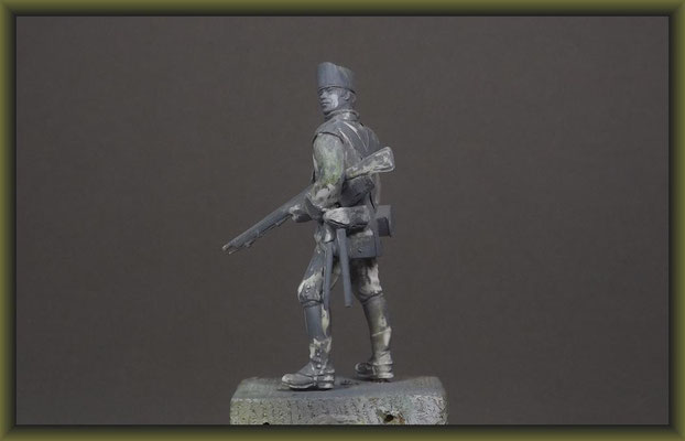 Airfix 54mm American Soldier 1775 Figure Conversion Building Stages