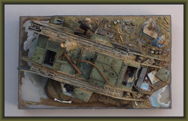 "Cannibals" British Mk. V Tank 'Hermaphrodite' Diorama 1:35