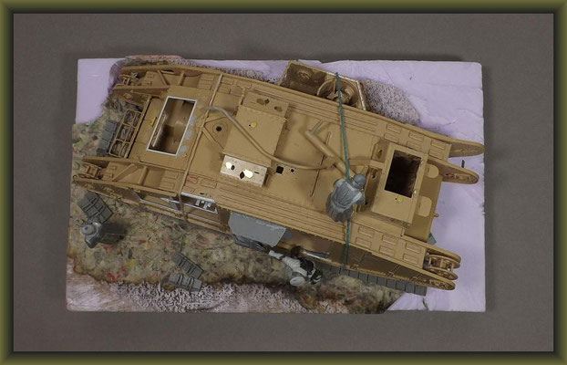 British Mk. V Tank 'Hermaphrodite' Diorama 1:35 Building Stages