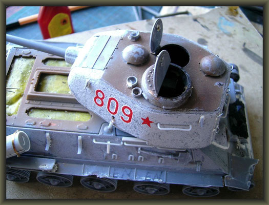 T-34/85 Composite ; Diorama 1/35 ; 3. Stage
