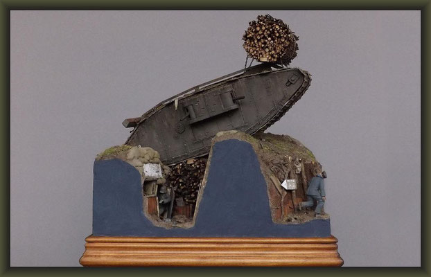 War of the Worlds, Brit. Mk.IV "Female" Tank, Emhar, Diorama 1:35