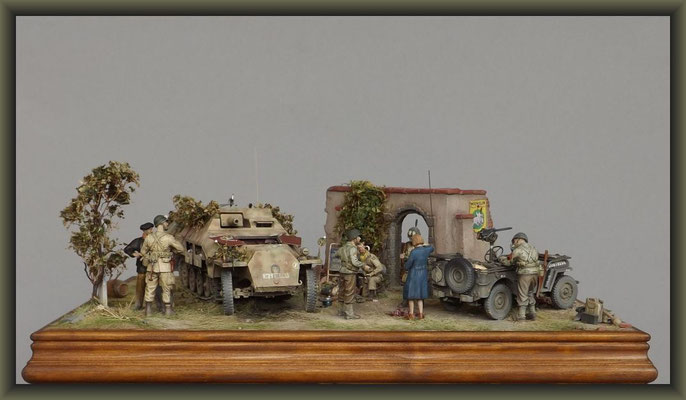 'The Hair Raiser' ; Sd.Kfz  251/9 Ausf. D ,'Stummel' ; Diorama 1/35 ; Completion