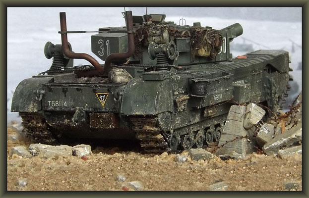 'Hobo's Bin' ; Churchill Mk III AVRE, 'Petard' ; Diorama 1/35 ; Completion