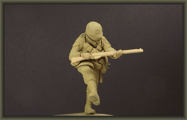 WWI Vignette, 54mm Figure Conversion, Stageing