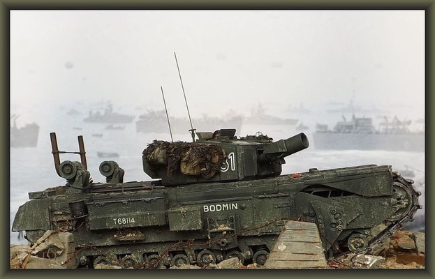 'Hobo's Bin' ; Churchill Mk III AVRE, 'Petard' ; Diorama 1/35 ; Completion