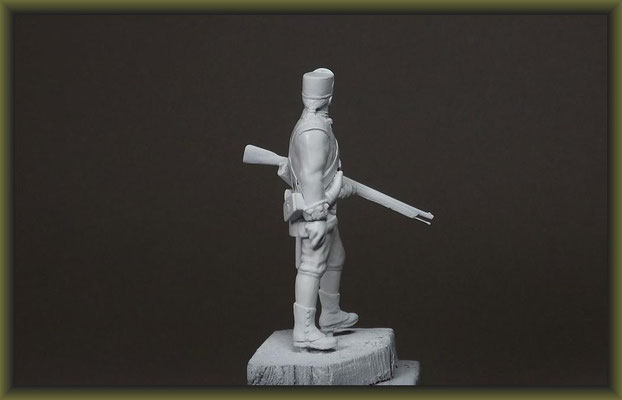 Airfix 54mm American Soldier 1775 Figure Conversion Building Stages