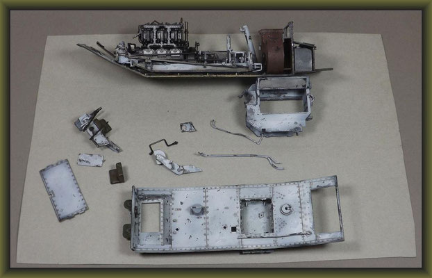 British Mk. V Tank 'Hermaphrodite' Diorama 1:35 Building Stages