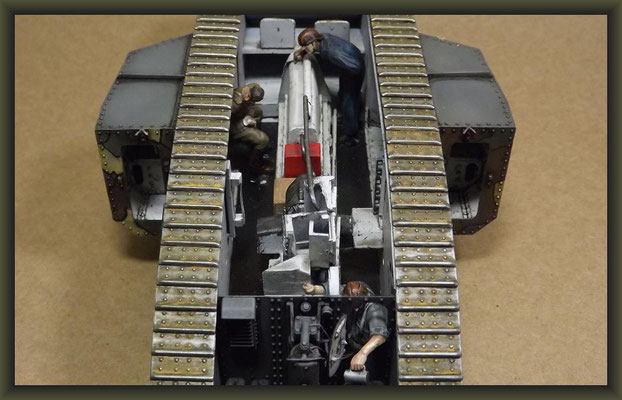 British Mk I 'Male' Tank, Diorama 1/35, Stage 16