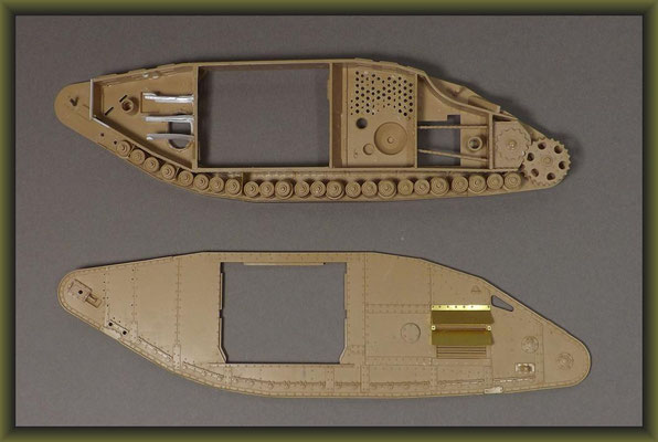 British Mk. V Tank 'Hermaphrodite' Diorama 1:35 Building Stages