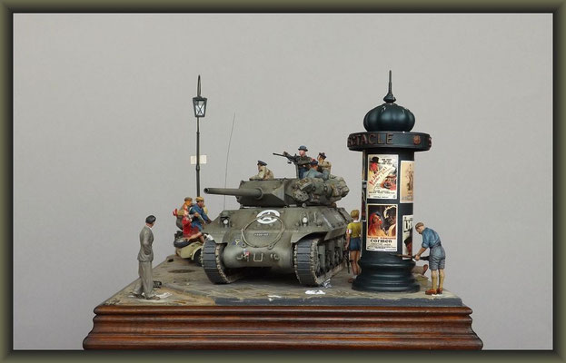 "What the ... !! "; M-10 Tank Destroyer ; Diorama 1:35 ; Completion