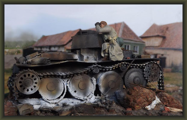 Travellers Czech, PzKpfw 38 (t), Diorama 1:35, Completion