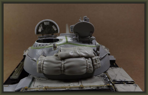 T-54-3 Tank, Diorama 1:35, Stage 7