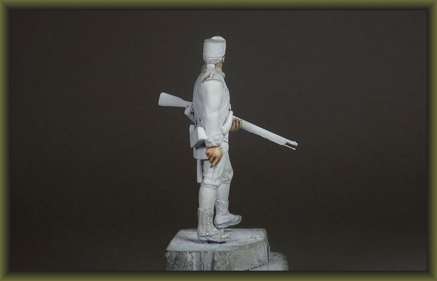 Airfix 54mm American Soldier 1775 Figure Conversion Building Stages