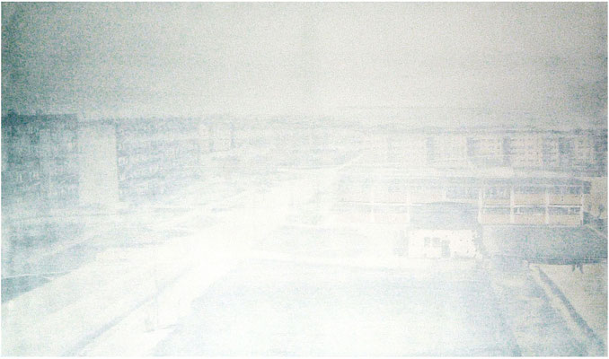 Neubausiedlung 2<br />2006<br />Acryl auf Baumwolle<br />120 cm x 200 cm