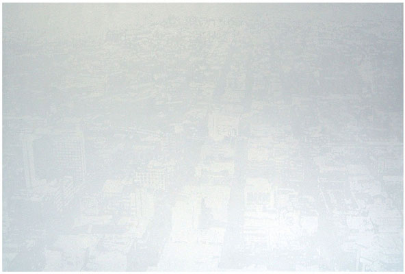 <b>City</b><br />2006<br />Acryl auf Baumwolle<br />140 cm x 245 cm