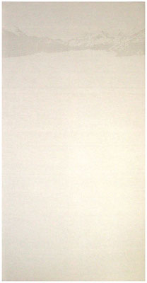 <b>Horizont</b><br />2008<br />Sepiatusche und Acryllack auf Leinen<br />250 cm x 120 cm