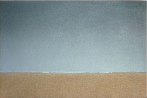 <b>Ohne Titel</b><br />2014<br />Acrylfarbe auf Leinen<br />100 cm x 150 cm