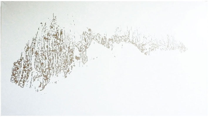 <b>Landschaft 14</b><br />2010<br />Dispersion und Lack auf Papier<br />135 cm x 180 cm