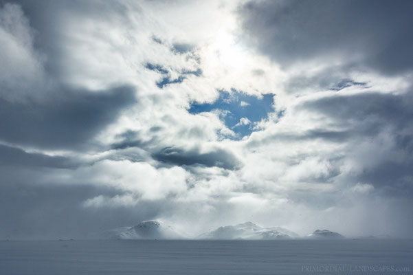 The Hvammfjöll from north during another short break in the storm clouds