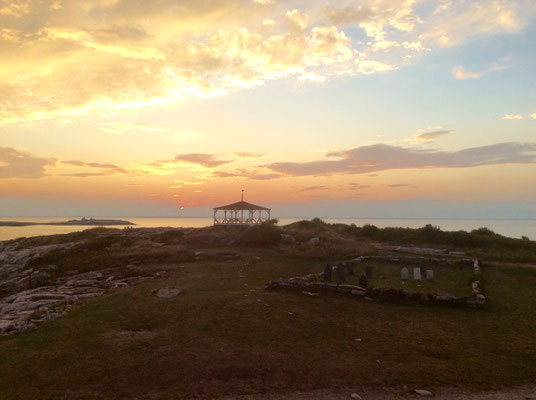 The gazebo at Star Island, 2015
