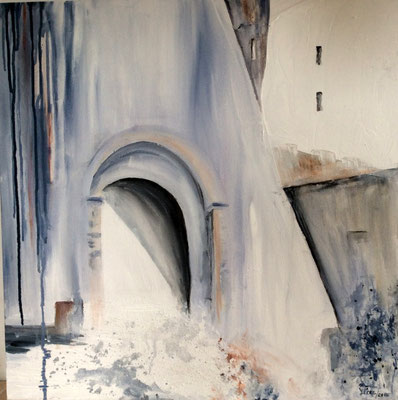 Stadt abstrakt 60x60x4 - unverkäuflich