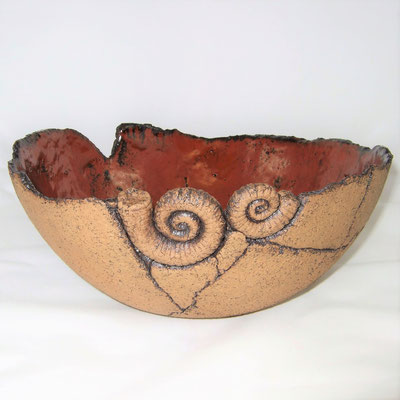 große Keramik-Obstschale "Ammonit"; lovely-cera ~ schöne Keramikkunst Ludwigsstadt