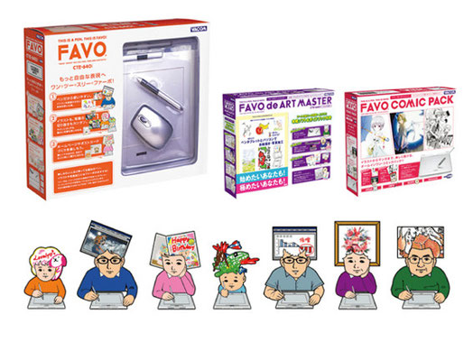 Wacom「FAVO」／ad・Package ／ Character