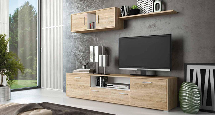 Composicion de 200cms, en colores cambria-blanco y blanco-grafito por solo   175 €. Precio valido para unidades en stock y recogida en tienda en kit.