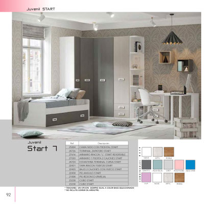 Composición juvenil completa  1.499€. Solo armario 895€