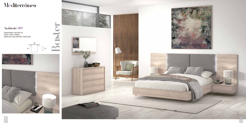 DORMITORIO MEDITERRANEO 9 IGUAL FOTO PRECIO: 1.674€    NO INCLUYE COLCHÓN, NI DECORACIÓN 