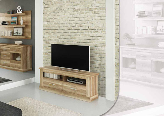 MESA TV 2 CAJONES PRECIO KIT: 146€