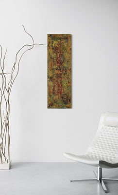 Herbstfeuer; Colori che toccano l´anima(120 x 40 x 1,8)