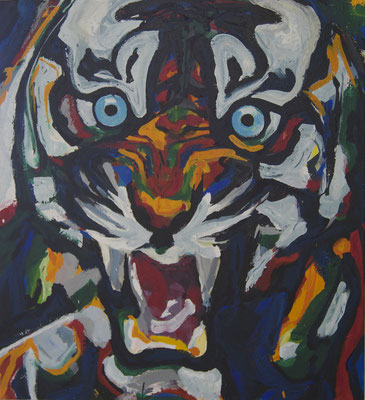 TIGRE, Acryl auf Leinwand, 110 x 100, 2020