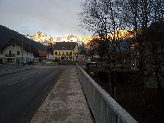 Brücke beim Ausstieg