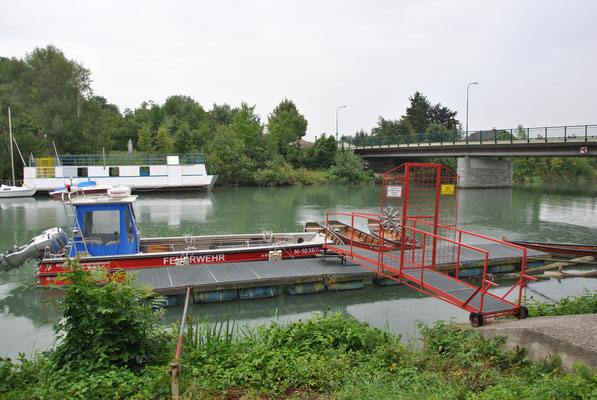 Ausstiegstelle an der Mündung zur Donau