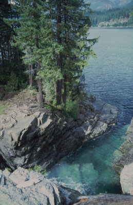 Mündung des Myra Creek in den Buttle Lake