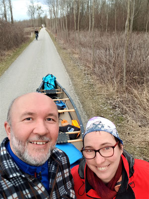 ca. 600m Fußweg zum Ausgangspunkt an der Aschach