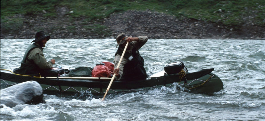 Anfahrt zu den Moskox Rapids