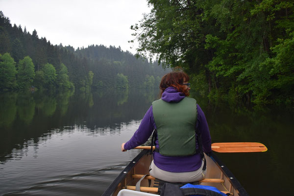 Die Restbewölkung nach dem Regen hält sich noch hartnäckig.