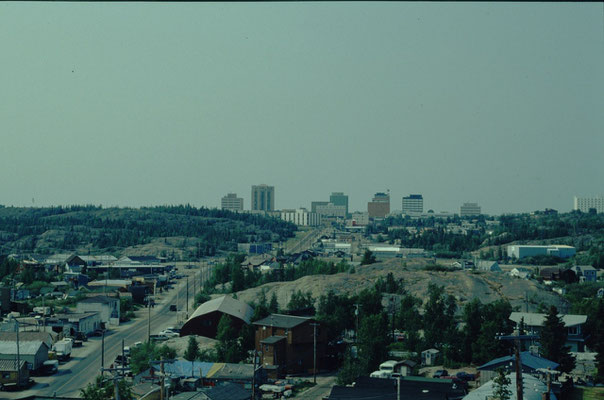 Zentrum vom Yellowknife von "Oldtown" aus gesehen