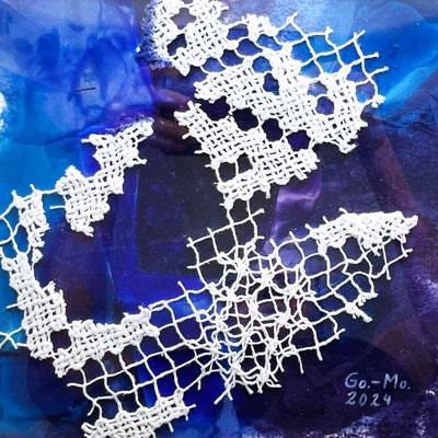 60 / 20,5x20,5 cm mit Passepartout/Rahmen 27x27 cm