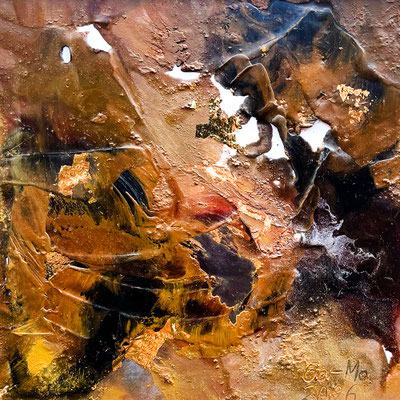 102 / 14x14 cm mit Passepartout/Rahmen 20x20 cm