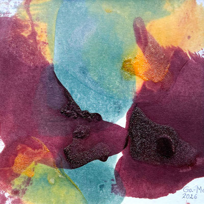 72 / 14x14 cm mit Passepartout/Rahmen 20x20 cm