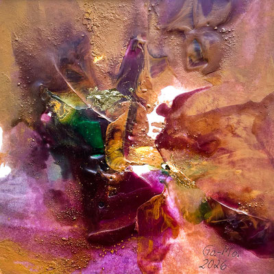 101 / 14x14 cm mit Passepartout/Rahmen 20x20 cm