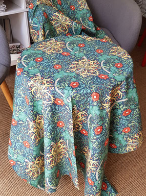 Tischdecke Baumwolle William Morris M077MA Marine 